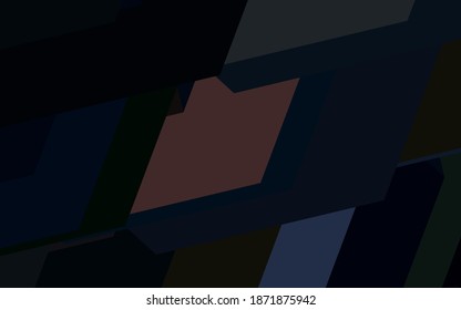 Dark Green, Yellow vector template in hexagonal style. Colorful hexagons on blur backdrop. Pattern for your ad, booklets.