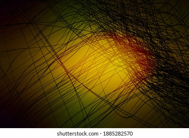 Dark Green, Yellow vector template with lines. Colorful abstract illustration with gradient lines. Pattern for your business design.
