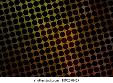 Dark Green, Yellow vector template with circles. Abstract illustration with colored bubbles in nature style. Pattern for beautiful websites.