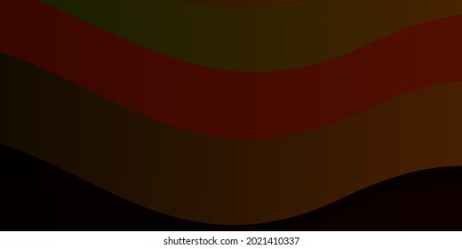 Dark Green, Yellow vector template with lines. Gradient illustration in simple style with bows. Pattern for booklets, leaflets.