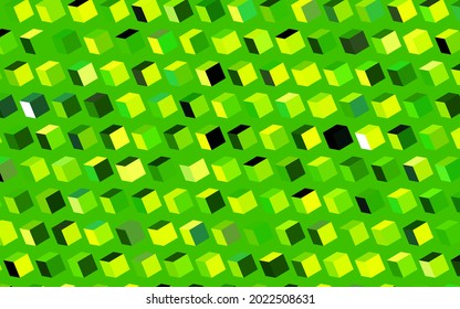 Dark Green, Yellow vector template with rhombus. Illustration with set of colorful rectangles. Smart design for your business advert.