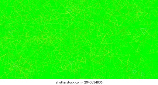 Plantilla vectorial amarillo verde oscuro con formas triangulares. Diseño sencillo de estilo abstracto con triángulos, líneas. Diseño para sus fondos de escritorio.