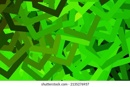 Plantilla de vector amarillo verde oscuro en estilo hexagonal. Diseño en estilo abstracto con hexágonos. Diseño para afiches y banners de sitios web.