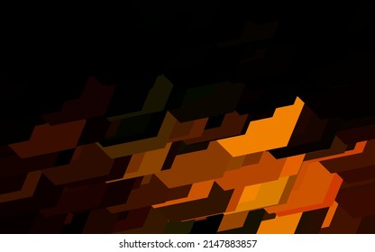 Dark Green, Yellow vector template in hexagonal style. Glitter abstract illustration in hexagonal style. Pattern for ads, leaflets.