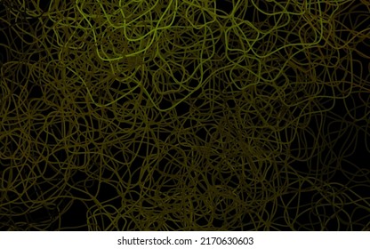 Dark Green, Yellow vector template with chaotic shapes. Colorful chaotic forms with gradient in modern style. Background for a cell phone.