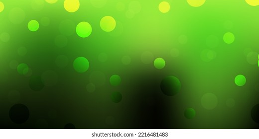 Dark green, yellow vector template with abstract forms. Illustration with colorful shapes in abstract style. Simple illustration for your web site.