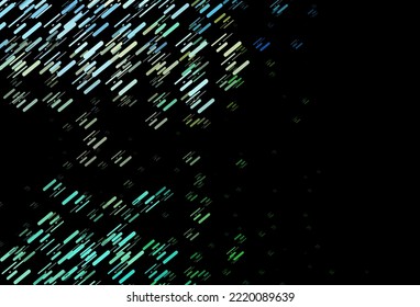 Dark Green, Yellow vector template with repeated sticks. Blurred decorative design in simple style with lines. Pattern for business booklets, leaflets.