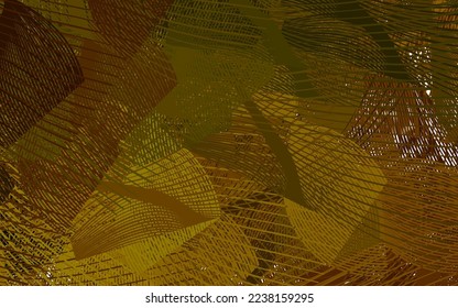 Plantilla vectorial de color verde oscuro y amarillo con formas caóticas. Coloridas formas caóticas con gradiente de estilo moderno. Mejor diseño inteligente para su negocio.