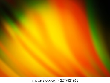Planta vectorial amarillo verde oscuro con líneas abstractas. Ilustración colorida en estilo de mármol abstracto con gradiente. El mejor diseño borroso para su negocio.