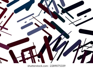 Dark green, yellow vector template with repeated sticks. Blurred decorative design in simple style with lines. Smart design for your business advert.