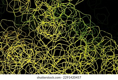 Dark Green, Yellow vector template with chaotic shapes. Simple colorful illustration with abstract gradient shapes. Simple design for your web site.