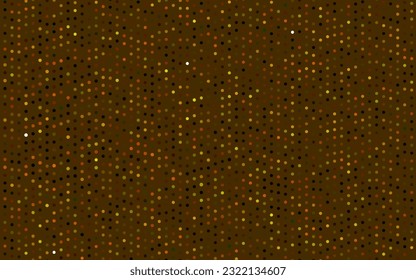 Green oscuro, plantilla vectorial amarilla con círculos. Burbujas borrosas sobre fondo abstracto con gradiente colorido. Diseño para anuncios comerciales.