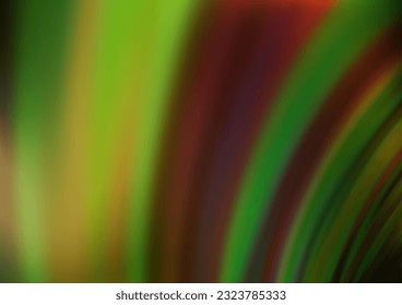 Plantilla vectorial amarilla de color verde oscuro con formas lava. Ilustración abstracta colorida con líneas de degradado. Estilo de mármol para su diseño de negocios.