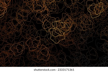 Plantilla vectorial de color verde oscuro y amarillo con formas caóticas. Ilustración abstracta moderna con formas aleatorias coloridas. Mejor diseño inteligente para su negocio.