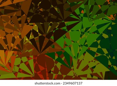 Dark Green, Yellow vector template with abstract forms. Simple design in abstract style with gradient forms. Smart design for your business.