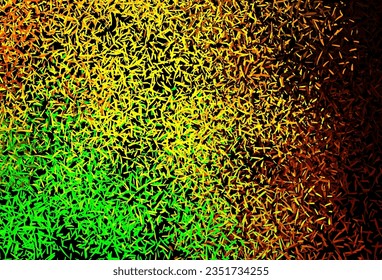Dark Green, Yellow vector template with repeated sticks. Glitter abstract illustration with colorful sticks. Pattern for ad, booklets, leaflets.