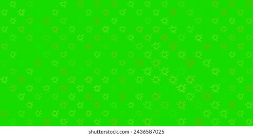 Plantilla de vector verde oscuro, amarillo con signos de gripe. Ilustración abstracta colorida con formas médicas degradadas. Diseño simple contra información epidémica.