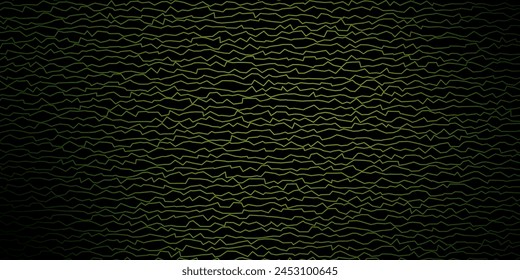 Dark Green, Yellow vector template with curves. Bright sample with colorful bent lines, shapes. Pattern for websites, landing pages.