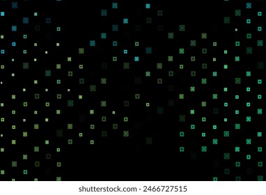 Dark Green, Yellow vector template with circles, rectangles. Illustration with set of colorful rectangles, circles. Smart design for your business advert.