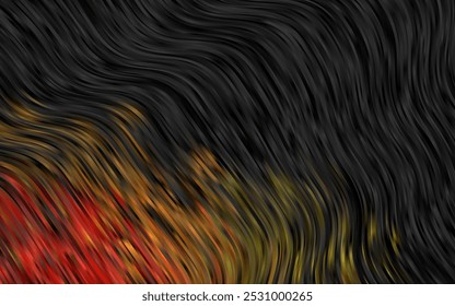 Dark Green, Yellow vector template with bent ribbons. A vague circumflex abstract illustration with gradient. Marble design for your web site.