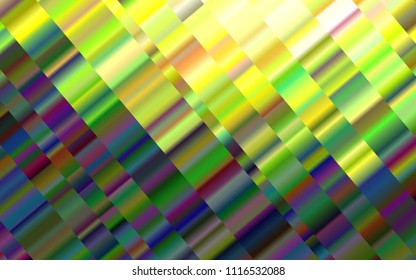 Dark Green, Yellow vector texture with colored lines. Glitter abstract illustration with colored sticks. Smart design for your business advert.