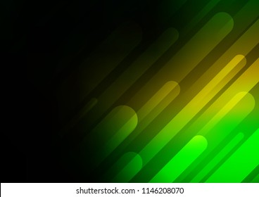 Dark Green, Yellow vector texture with colored lines. Blurred decorative design in simple style with lines. The pattern can be used as ads, poster, banner for commercial.