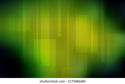 Dark Green, Yellow vector texture with colored lines. Lines on blurred abstract background with gradient. The pattern for ad, booklets, leaflets.