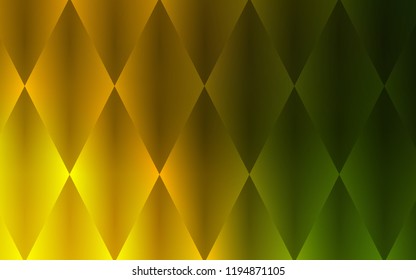 Dark Green, Yellow vector texture in rectangular style. Decorative design in abstract style with rectangles. Best design for your ad, poster, banner.