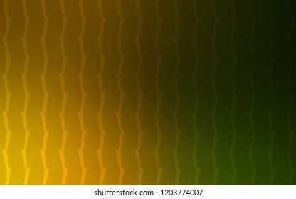 Dark Green, Yellow vector texture with colored lines. Modern geometrical abstract illustration with Lines. Best design for your ad, poster, banner.