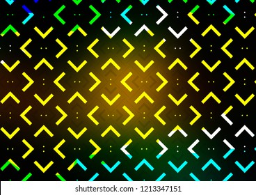 Dark Green, Yellow vector texture with colored lines. Blurred decorative design in simple style with lines. The pattern can be used for websites.