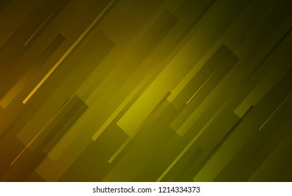 Dark Green, Yellow vector texture with colored lines. Modern geometrical abstract illustration with Lines. Pattern for your busines websites.