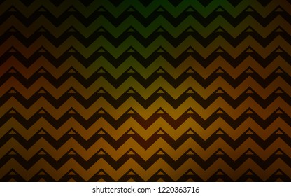 Dark Green, Yellow vector texture with triangular style. Abstract gradient illustration with triangles, lines. Smart design for your adverts.
