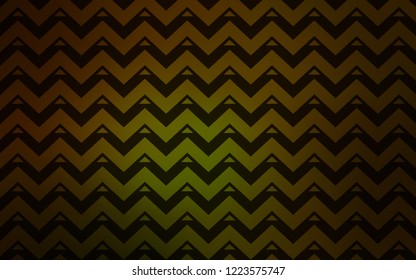 Dark Green, Yellow vector texture with triangular style. Modern abstract illustration with colorful triangles. Pattern for websites.