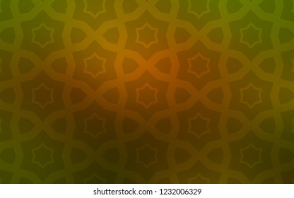Dark Green, Yellow vector texture with beautiful stars. Glitter abstract illustration with colored stars. Template for sell phone backgrounds.