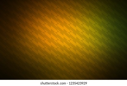 Dark Green, Yellow vector texture with colored lines. Glitter abstract illustration with colorful sticks. Pattern for ad, booklets, leaflets.