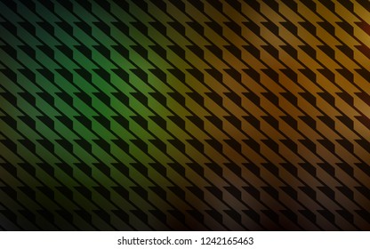 Dark Green, Yellow vector texture with colored lines. Shining colored illustration with sharp stripes. Pattern for ads, posters, banners.