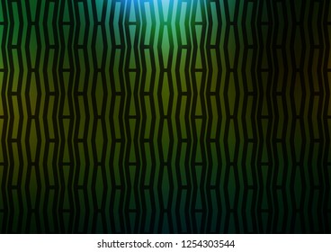 Dark Green, Yellow vector texture with colored lines. Blurred decorative design in simple style with lines. The pattern can be used as ads, poster, banner for commercial.