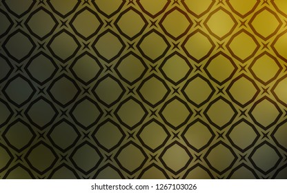 Dark Green, Yellow vector texture with beautiful stars. Shining colored illustration with stars. Smart design for your business advert.