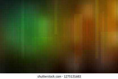 Dark Green, Yellow vector texture with colored lines. Lines on blurred abstract background with gradient. Template for your beautiful backgrounds.