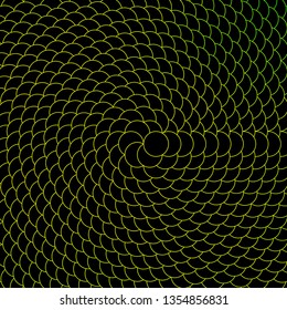 Dark Green, Yellow vector texture with circles. Illustration with set of shining colorful abstract spheres. Design for posters, banners.