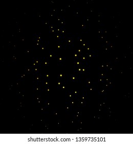 Dark Green, Yellow vector texture with beautiful stars. Blur decorative design in simple style with stars. Pattern for wrapping gifts.