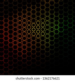 Dark Green, Yellow vector texture with circles. Abstract colorful disks on simple gradient background. Pattern for business ads.
