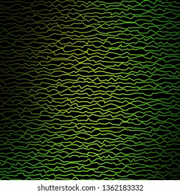 Dark Green, Yellow vector texture with curves. Colorful illustration in circular style with lines. Pattern for websites, landing pages.