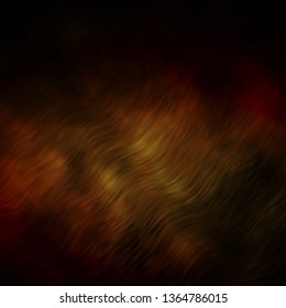 Dark Green, Yellow vector texture with curves. Abstract illustration with gradient bows. Best design for your posters, banners.