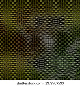 Dark Green, Yellow vector texture with lines, triangles. Abstract gradient design with colorful triangles. Pattern for booklets, leaflets