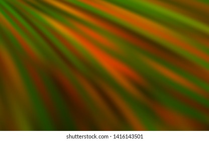 Dark Green, Yellow vector texture with colored lines. Colorful shining illustration with lines on abstract template. Smart design for your business advert.