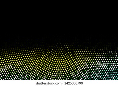Dark Green, Yellow vector texture in rectangular style. Decorative design in abstract style with rectangles. Pattern for busines ad, booklets, leaflets