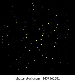 Dark Green, Yellow vector texture with beautiful stars. Decorative illustration with stars on abstract template. Pattern for websites, landing pages.