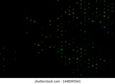 Dark Green, Yellow vector texture in rectangular style. Beautiful illustration with rectangles and squares. Best design for your ad, poster, banner.
