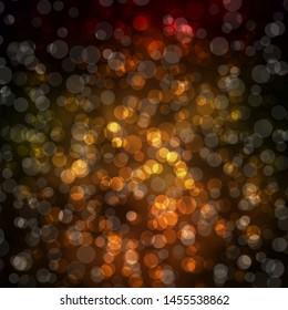 Dark Green, Yellow vector texture with circles. Abstract colorful disks on simple gradient background. Pattern for booklets, leaflets.